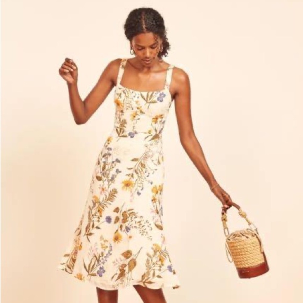 Reformation Camari dress in frolic flowers